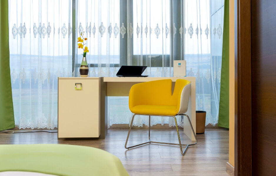 Camerele Executive: confortabile, colorate, moderne